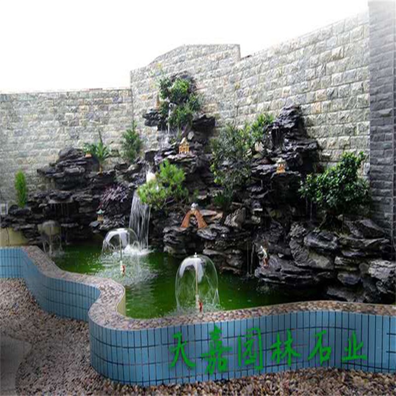 大路镇小庭院水景设计